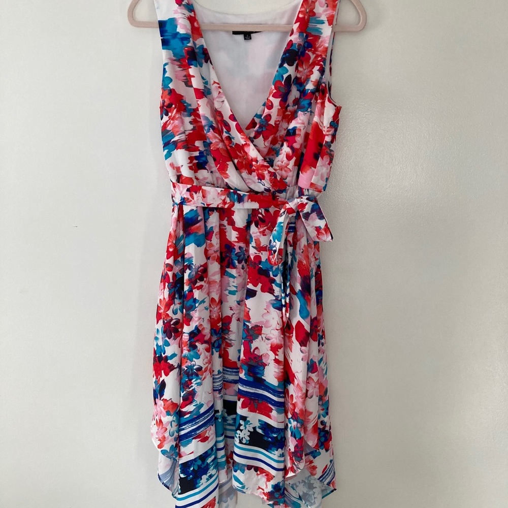 Sangria colorful handkerchief dress